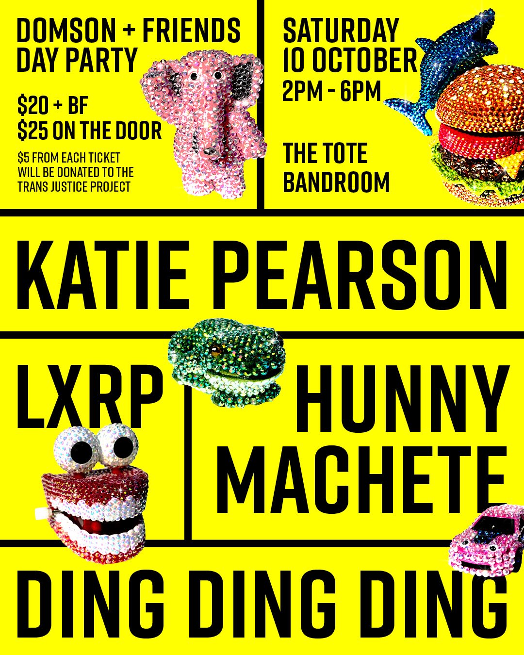 SATURDAY 10 OCT @ THE TOTE